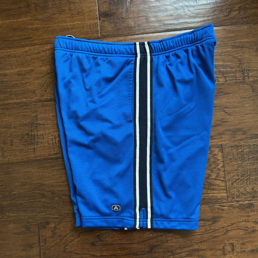 Abercrombie and Fitch gym basketball mens blue shorts L large - Picture 5 of 5